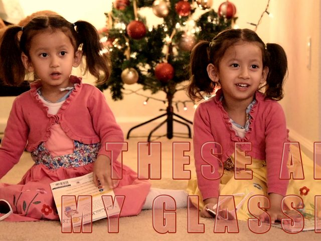 Ellen & Erin singing - these are my glasses (this is my book)